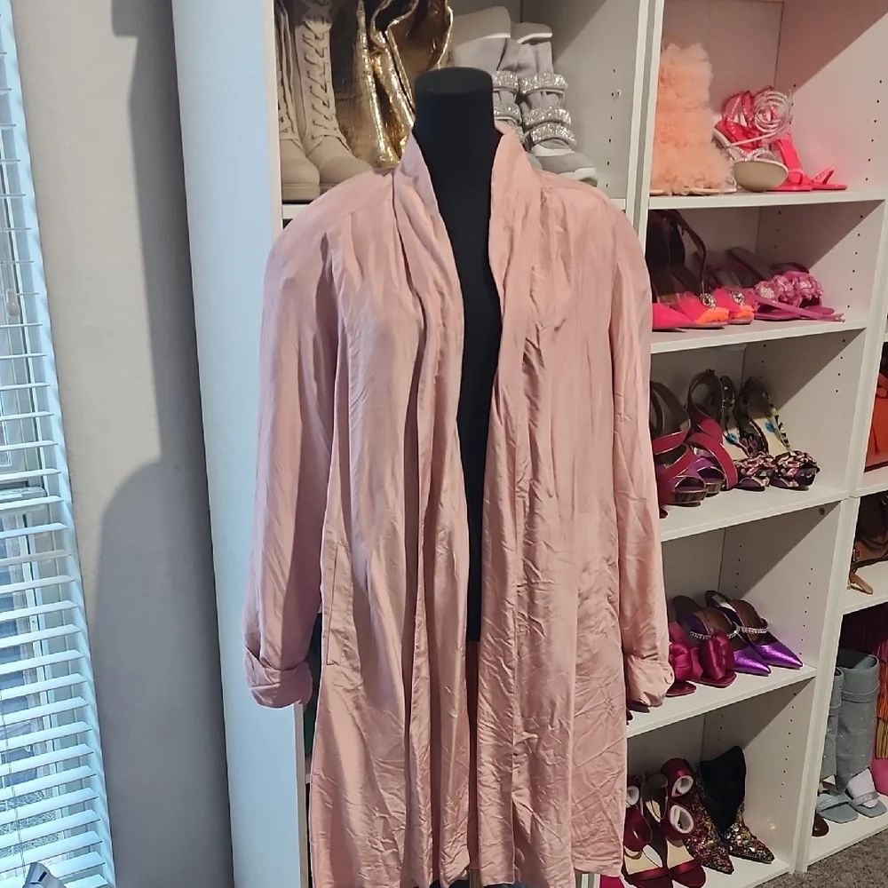 Vintage Joules Pink Drape Coat